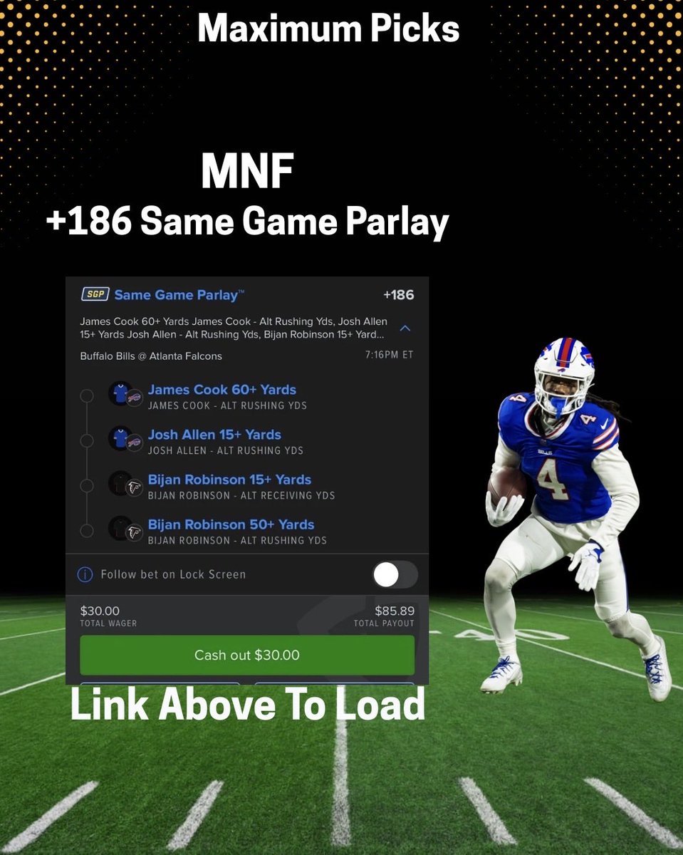 Let’s get off to a good start!! 
First win upcoming->

Check out my bet on FanDuel Sportsbook! 
 account.sportsbook.fanduel.com/sportsbook/add…