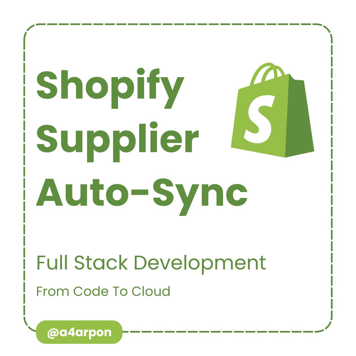 a4arpon's tweet image. Supply Chain Automation and Auto sync with Custom Shopify Web Application.
I'll build one for you based on your needs.
DM or message me directly for further discussion.
#shopify #shopifystore #shopifydeveloper