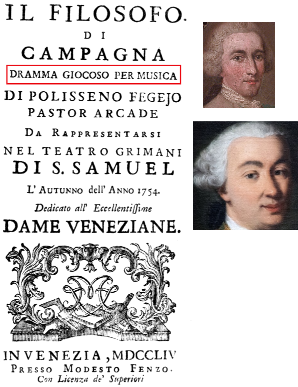 MozartCircle's tweet image. 4-GALUPPI'S 240TH: IL FILOSOFO DI CAMPAGNA 1754 &amp;amp; DRAMMA GIOCOSO
Even though #FilosofoCampagna1754 sometimes appears as #OperaBuffa, its official genre is not #Buffa but #DrammaGiocoso, a genre greatly developed by #Goldoni, which adds some #seriousDrama in a #HappyComedyContext!
