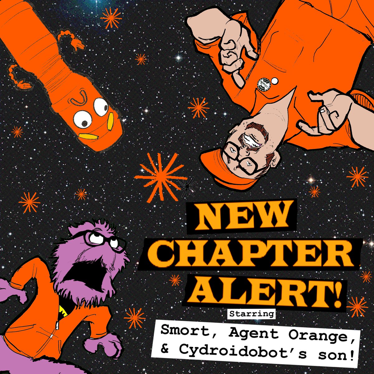SifillisStories's tweet photo. In honor of Friday's SmortzFlicksLive here's a chapter starring Smort & Agent Orange from 1992's Soda & the Krapaterian Kalamity! Read FREE: https://t.co/HppyAUMOkC #puke #vomit #book #books #newchapter #zine #zines #vcr #vhs #videotape #flyingsaucer #flyingsaucers #barf #spew https://t.co/AHjtRJXn3V