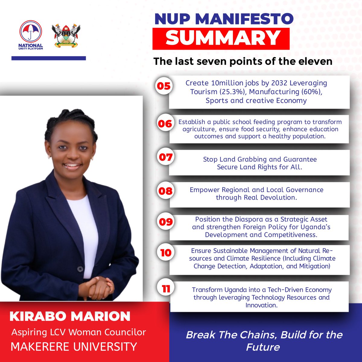A break down of our manifesto