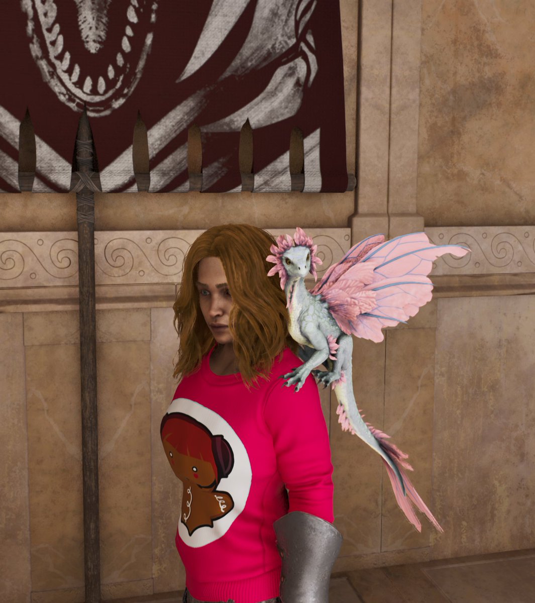 Look at this cute Drakeling <a href="/Jeffreyy_b/">GambitN89</a> tamed for me. (Cheeky bossflag in the background)