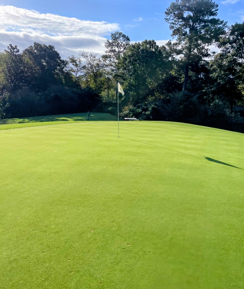 Idle Hour GC, Macon, Georgia. 
Wade Thomas, course Superintendent, has his 007XL bentgrass greens in Tournament condition. Fall 2025.