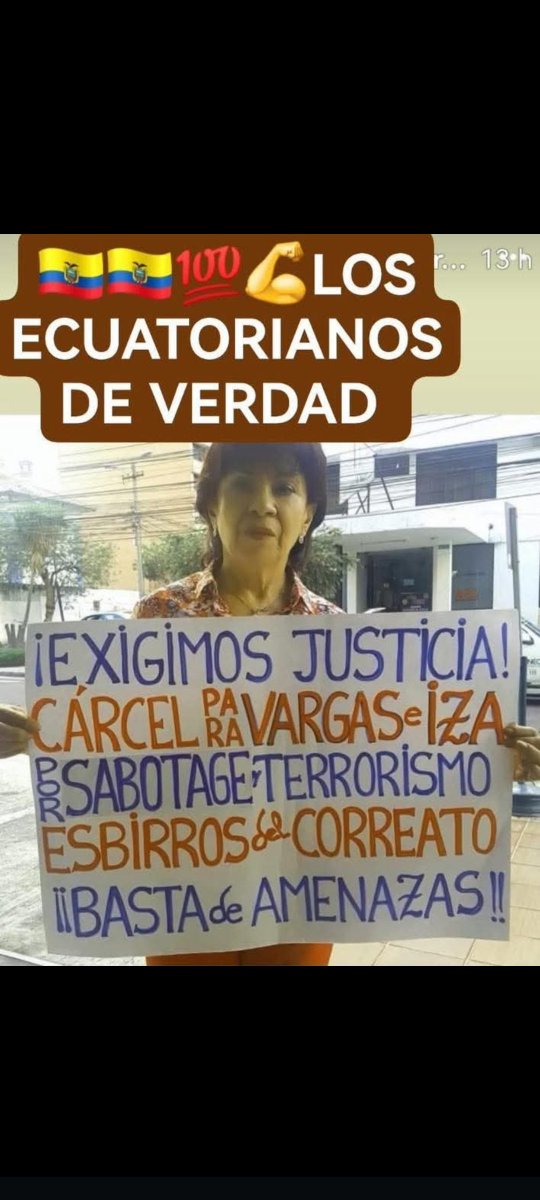 pinchagua19's tweet photo. CÁRCEL PARA IZA VARGAS POR TERRORISTAS...
😎🇪🇨 https://t.co/2YhCFOlhCy