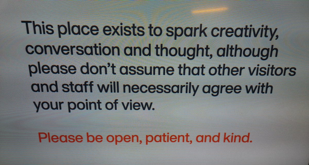 This ridiculous sign at the NT makes me want to have a fight with the crisp seller about pronouns or monarchy or God.