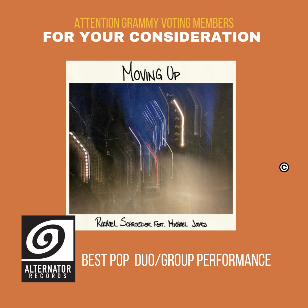 Attention GRAMMY Voters! 1st round voting is now open &amp; closes on Wed., 10/15. For yr consideration: "Moving Up” by Rachael Schroeder for "Best Pop Duo/Group Performance."

First round voting determines who will receive a nomination in the category.

alternatorrecords.com