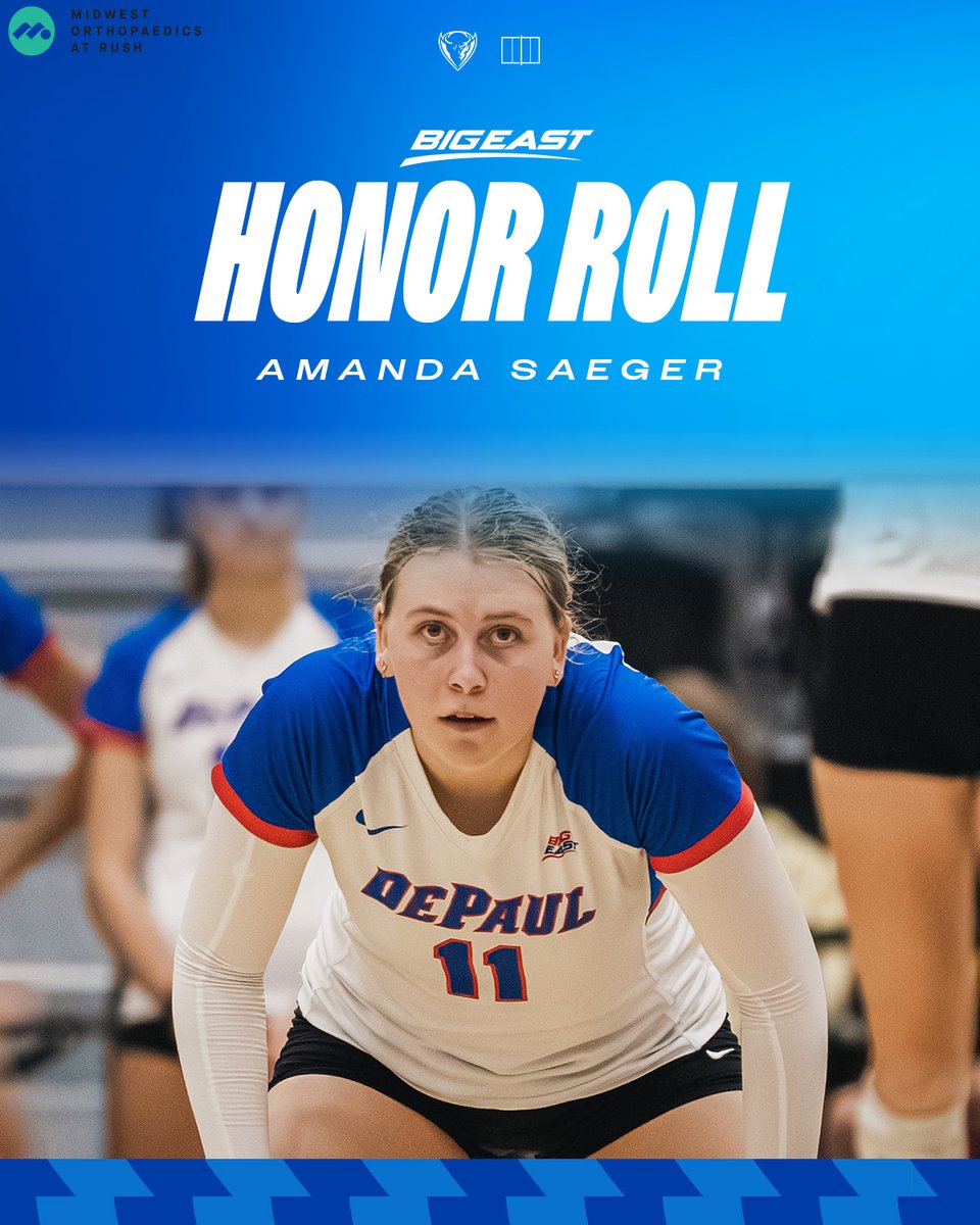 DePaul Volleyball (@depaulvball) on Twitter photo Kendall and Amanda earn <a href="/BIGEAST/">BIG EAST Conference</a> honors after a 2-0 weekend!
๐ฐ | ow.ly/vsUe50XaFxt
@MOR_docs Kendall and Amanda earn <a href="/BIGEAST/">BIG EAST Conference</a> honors after a 2-0 weekend!
๐ฐ | ow.ly/vsUe50XaFxt
@MOR_docs