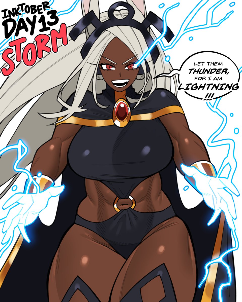 LoopVoid's tweet image. Day 13: Mirko as Storm from X-men ⚡💞‼️