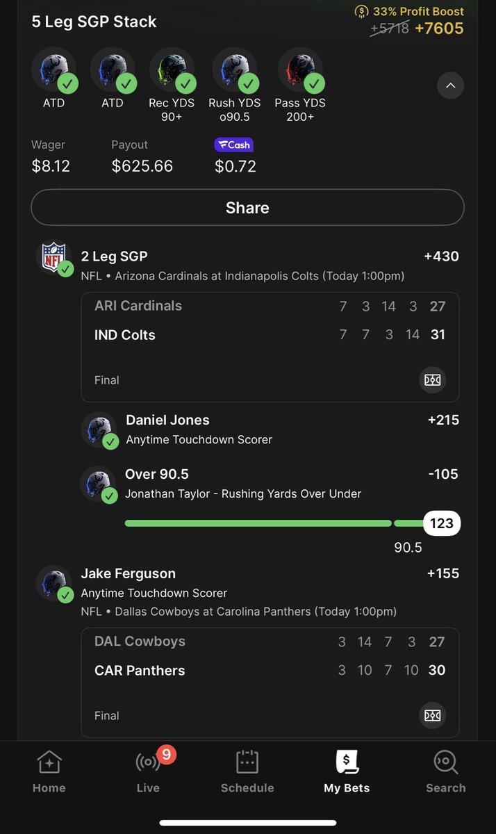 RodsPicks's tweet photo. Slip from this Weekend ✅🤑 +7605 https://t.co/ZNXgv5vxYE