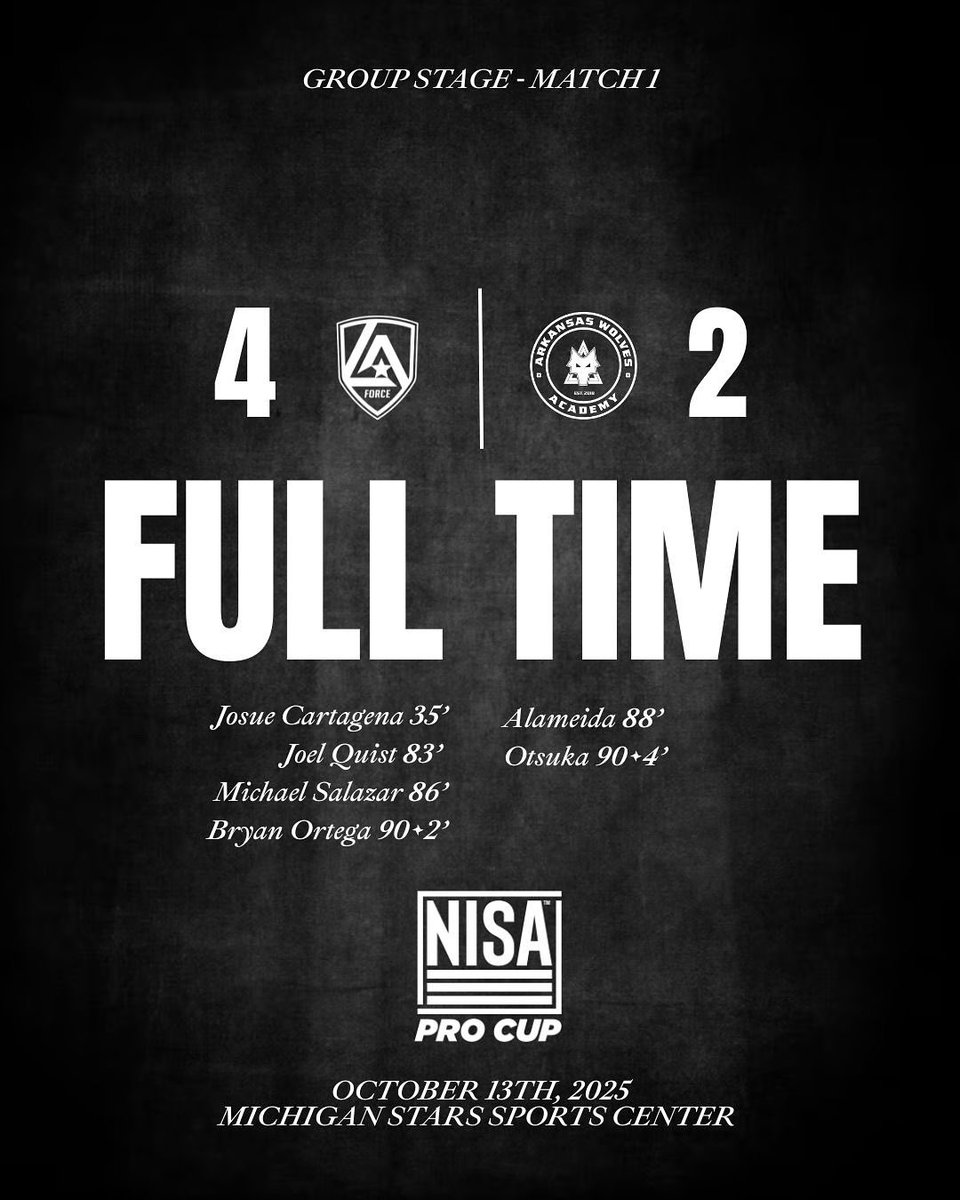 LosAngelesForce's tweet photo. After 90 minutes ๐
#VamosForce #NISAProCup https://t.co/UOl5gYcdy0