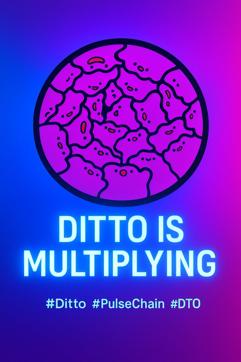 They tried to contain us...
But Ditto spreads. Everywhere.
#DTO #DittoArmy #PulseChain