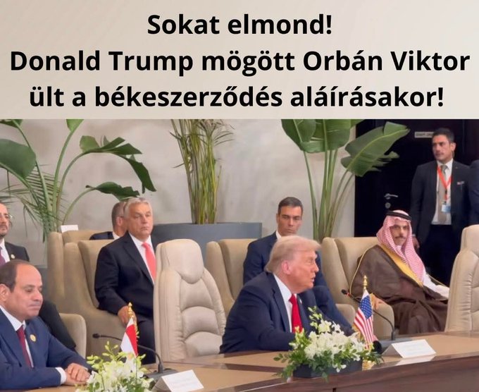 Na da schau her, wer da direkt hinter Donald Trump sitzt....
ich verrate euch was, das ist unser kompetenter MP Viktor Orban, der FÜR Ungarn Politik macht und die ungarische Wirtschaft immer weiter nach vorn bringt....😀
Der dahinter, in der dritten Reihe, dass könnte sogar euer