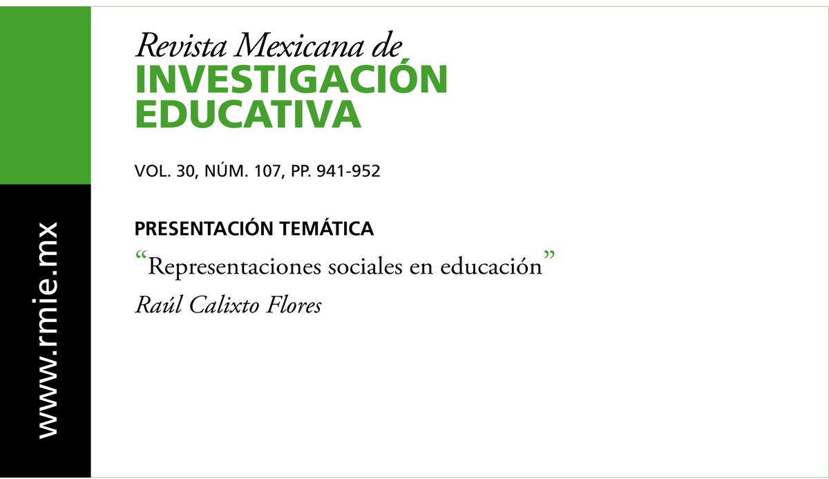 Rev Mex Invest Educ tweet media