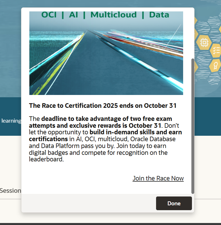 Running this down before month's end,still enough time to be oracle certified.