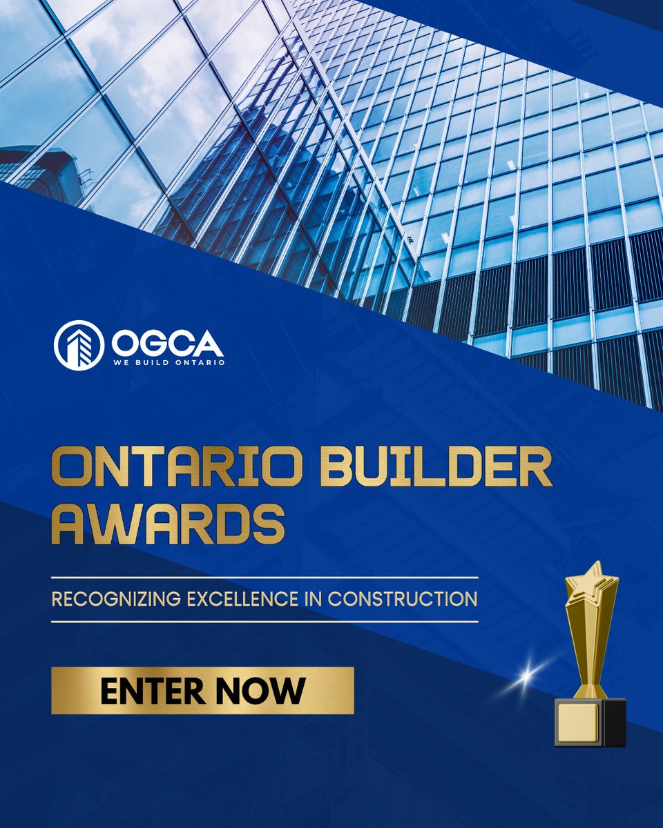 📢 OGCA Members! The Ontario Builder Awards 2026 submissions are officially OPEN!
👉 Enter here: ogca.awardify.io