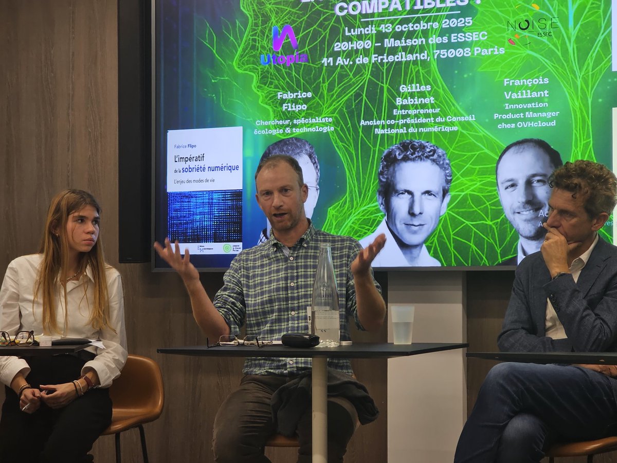 FabriceFrossard's tweet image. Un GPU nécessite 65 kg de matière pour être conçu,  et les gains d'efficacité ne pallient pas la demande énergétique.
Les datacenters en fonction  = la consommation électrique de la France. 
x4  en 2030. 
ce n'est pas soutenable rappelle François Vaillant 
#essec #utopia #ia