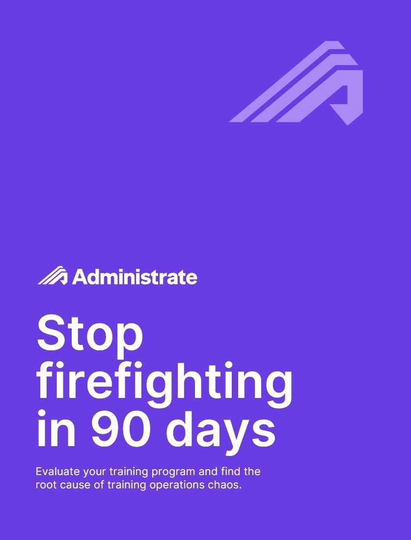 trainmagnetwork's tweet image. 🔥 Tired of firefighting in L&D? Shift from reactive to strategic.
📘 Stop Firefighting in 90 Days by @Administrate shows you how to streamline ops & prevent training chaos.
📥 Free guide: trainingmagnetwork.com/lessons/147536… #LearningAndDevelopment #LDStrategy #TrainingManagement