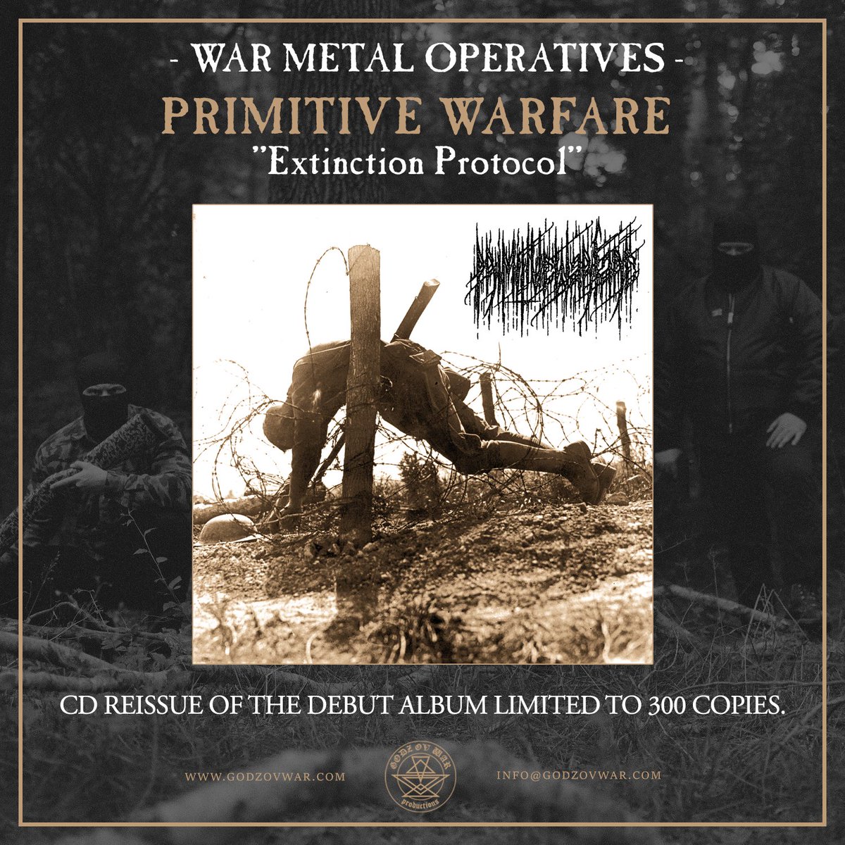 GodzOvWar's tweet image. 📣 Available now!

#primitive_warfare #debutalbum #reissue #deathmetal #blackmetal