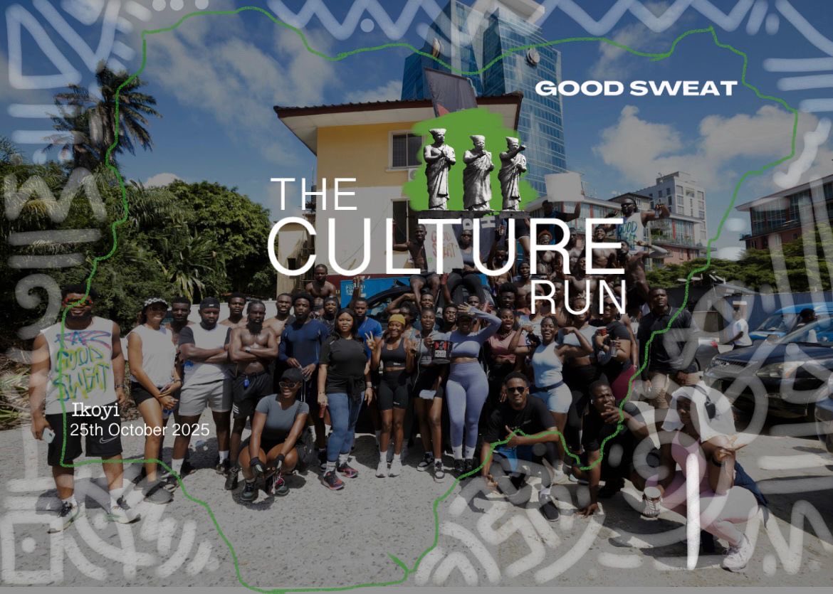 Razz_malik1's tweet photo. Join @Goodsweatrunclub on Oct 25 for The Cultural Run where every step celebrates who we are and what brings us together. 💪
#GoodSweatRunClub #CulturalRun #RunForCulture #NaijaRunCommunity #StayActiveStayProud https://t.co/KIi6kV3AI2