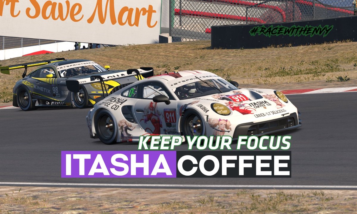 envysimsports's tweet photo. Stay in the fight and keep your focus with @ItashaCoffee. The delicious flavors like Utterly-Delicious will not slow you down so you can make it to the checkered flag! Get 5% off when you use code ENVY: https://t.co/I6W2ZYG0oM
#RaceWithEnvy #keepyourfocus #simracing #itashacoffee