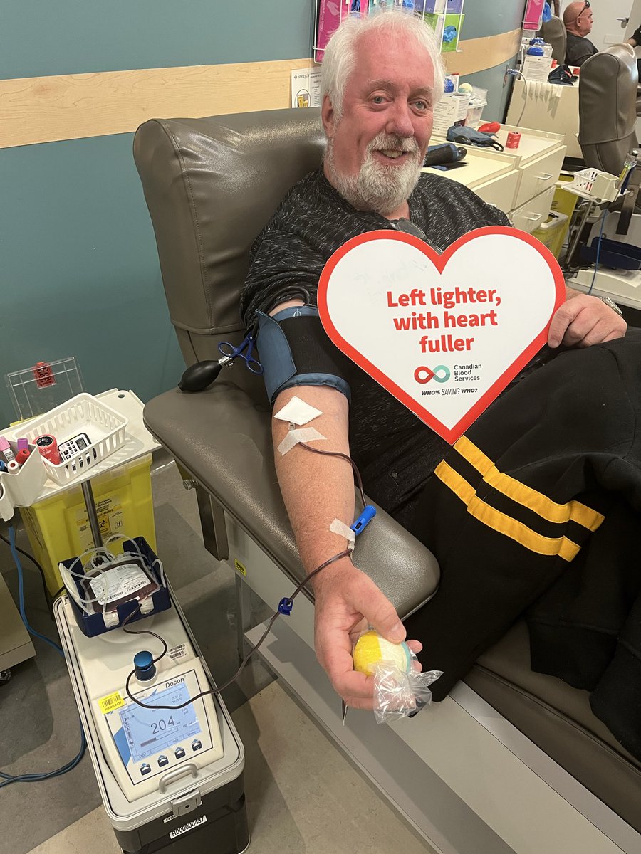 Thanksgiving Day 2025- This is my way of giving thanks! My #148 Whole Blood 🩸Donation. The Gift of Life is IN you to give! 
#CanadasLifeline #BloodForLife 
@LifelineNS  
blood.ca