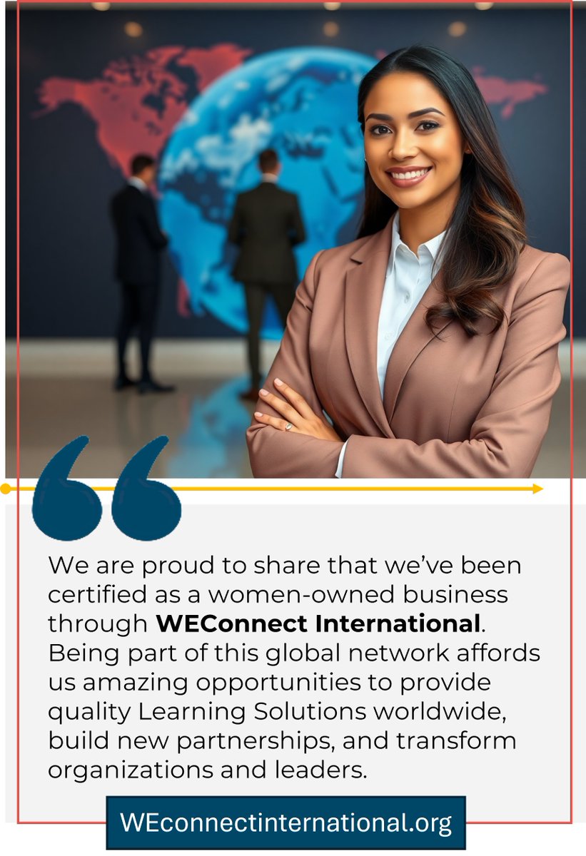 learn2_engage's tweet image. Exciting news! Learn2Engage is now certified by WEConnect International — joining 20,000+ women-owned businesses worldwide.
We’re expanding our storytelling-driven, gamified learning solutions that create real impact and measurable results.
#womenownedbusiness…
