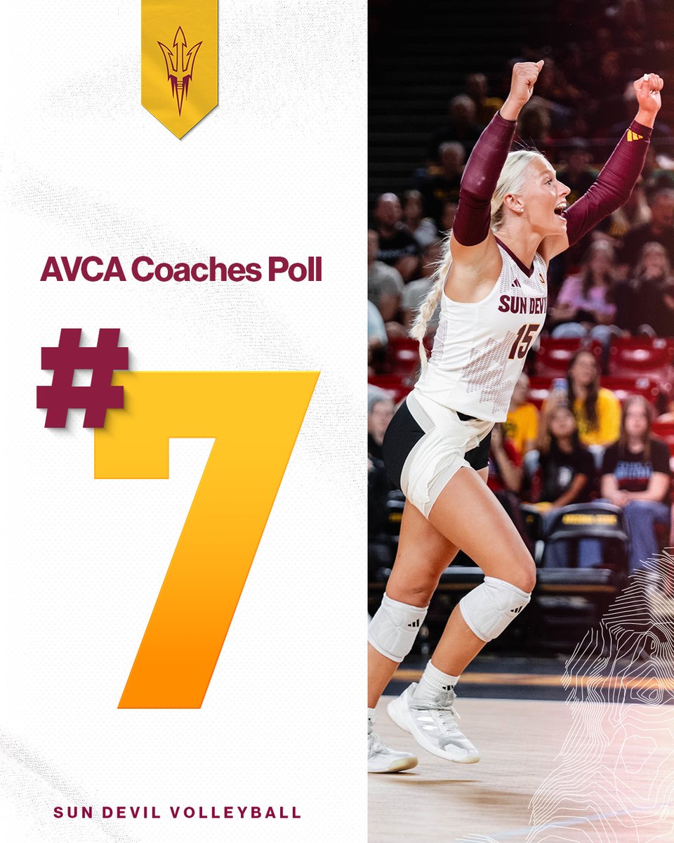 SunDevilVB's tweet image. Week 7: ranked 7❗️

#ForksUp