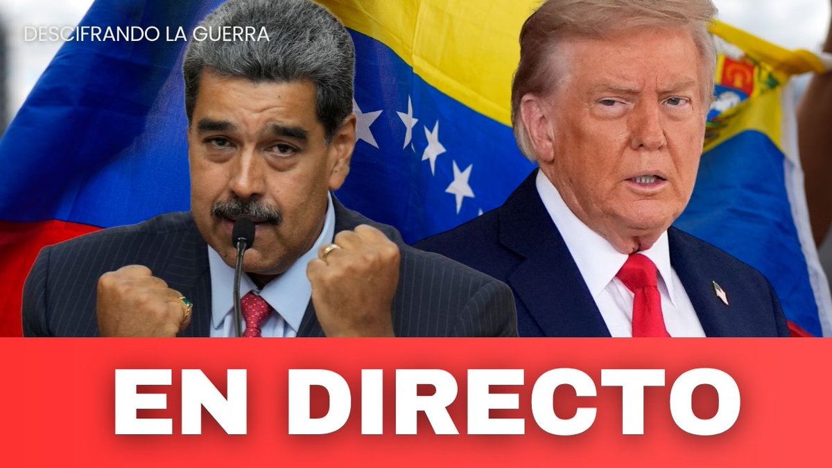 ‼️ ESTAMOS EN DIRECTO ‼️

🇺🇸🇻🇪 ¿EEUU ATACARÁ VENEZUELA?

🔗 twitch.tv/descifrandolag…

👤 Con <a href="/eduggara/">Eduardo García</a>