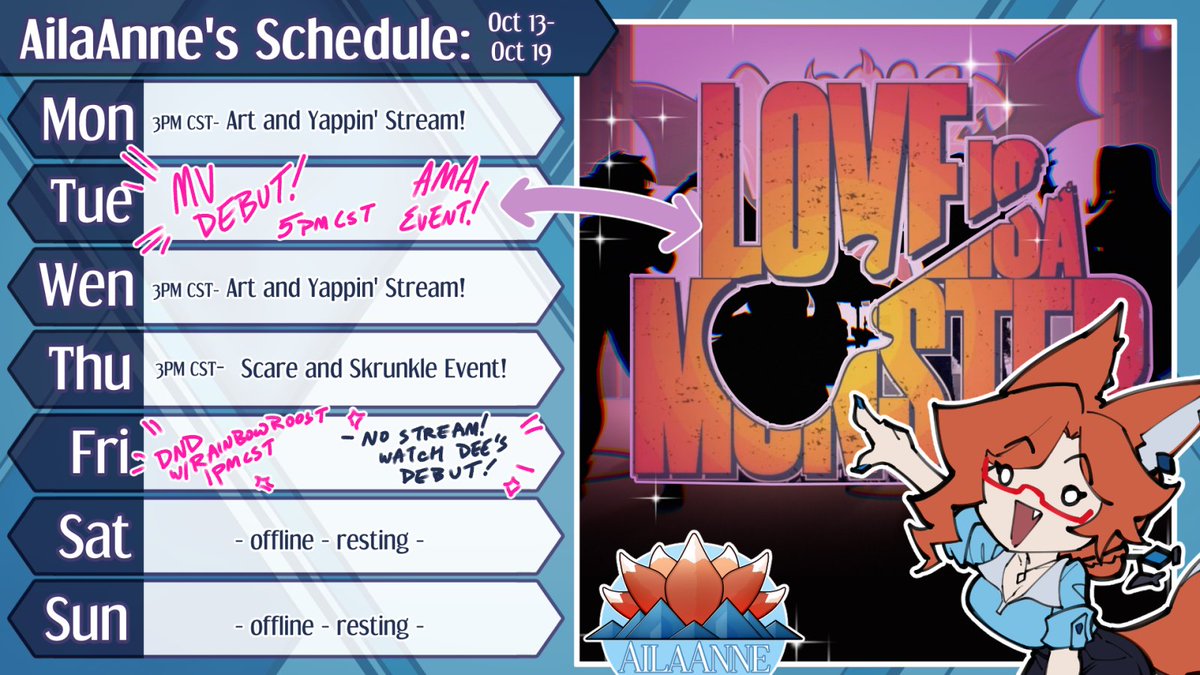 THERE'S SO MANY COOL THINGS HAPPENING THIS WEEK
pls be hype <3