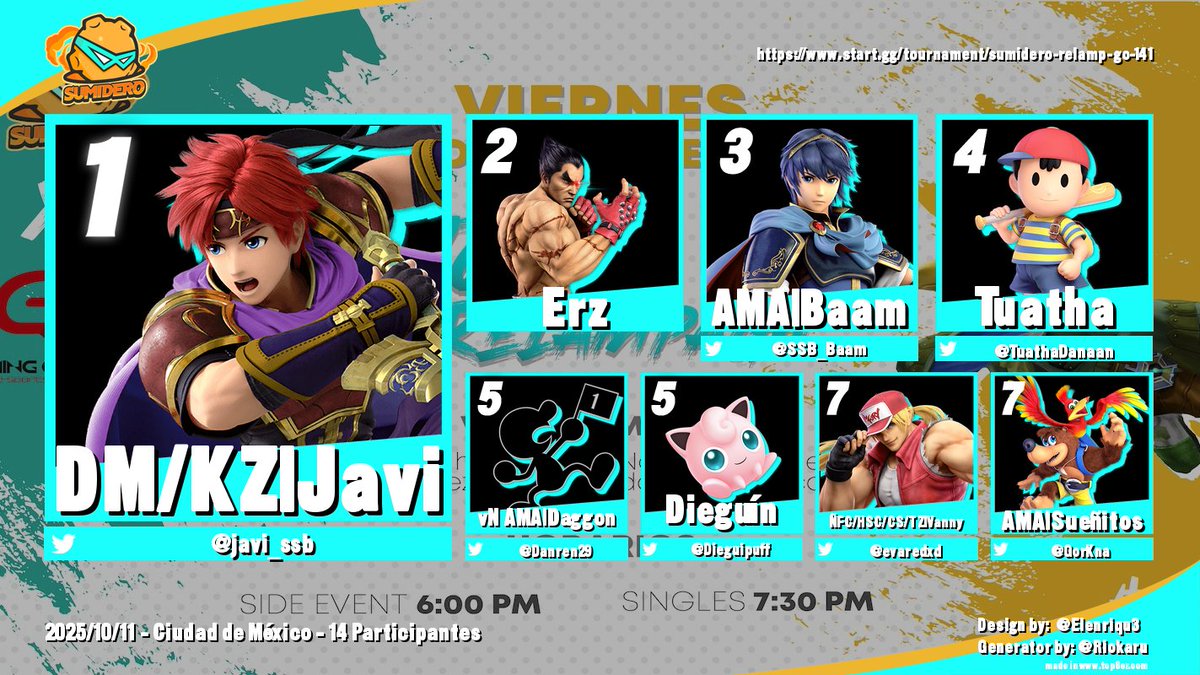 Top 8 Weekly Relámpago # 138 
 1.-<a href="/javi_ssb/">DM/KZ/Jabisnes</a>
2.-ARKEL /ERZ
3.-<a href="/SSB_Baam/">Baam (Iker)</a> 
Muchas Gracias a todos por asistir , nos vemos la siguiente semana :D