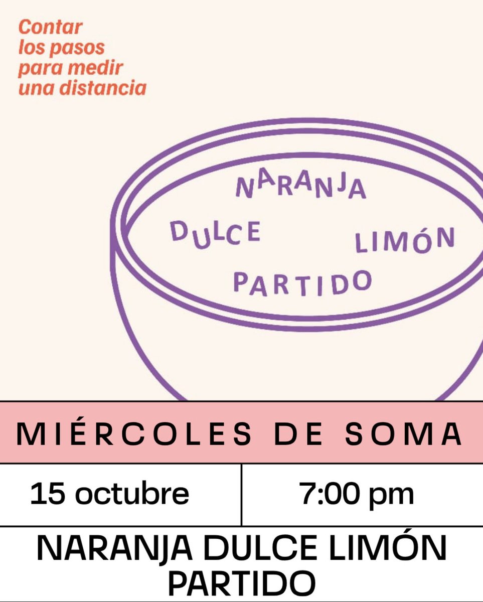 Este #miércolesSOMA se va a degustar las distancias y cercanías entre las obras de la exposición del Programa Educativo, actualmente en LAGUNA: los cruces, las tensiones, procesos, afinidades, afectos. Con Sofía Olascoaga, se preparará una exposición a partir de doce ingredientes