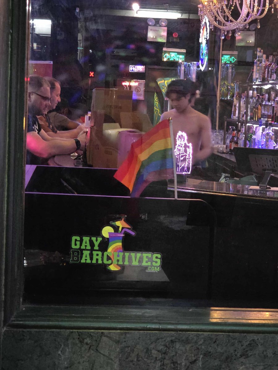 WE ARE WORLD FAMOUS!
Our Logo is displayed in BANGKOK!
Rainbow Dragon Silom 📷 Front window.
#GayBarchives #ilovegaybars #gayASIA
Thank you Shawn !
