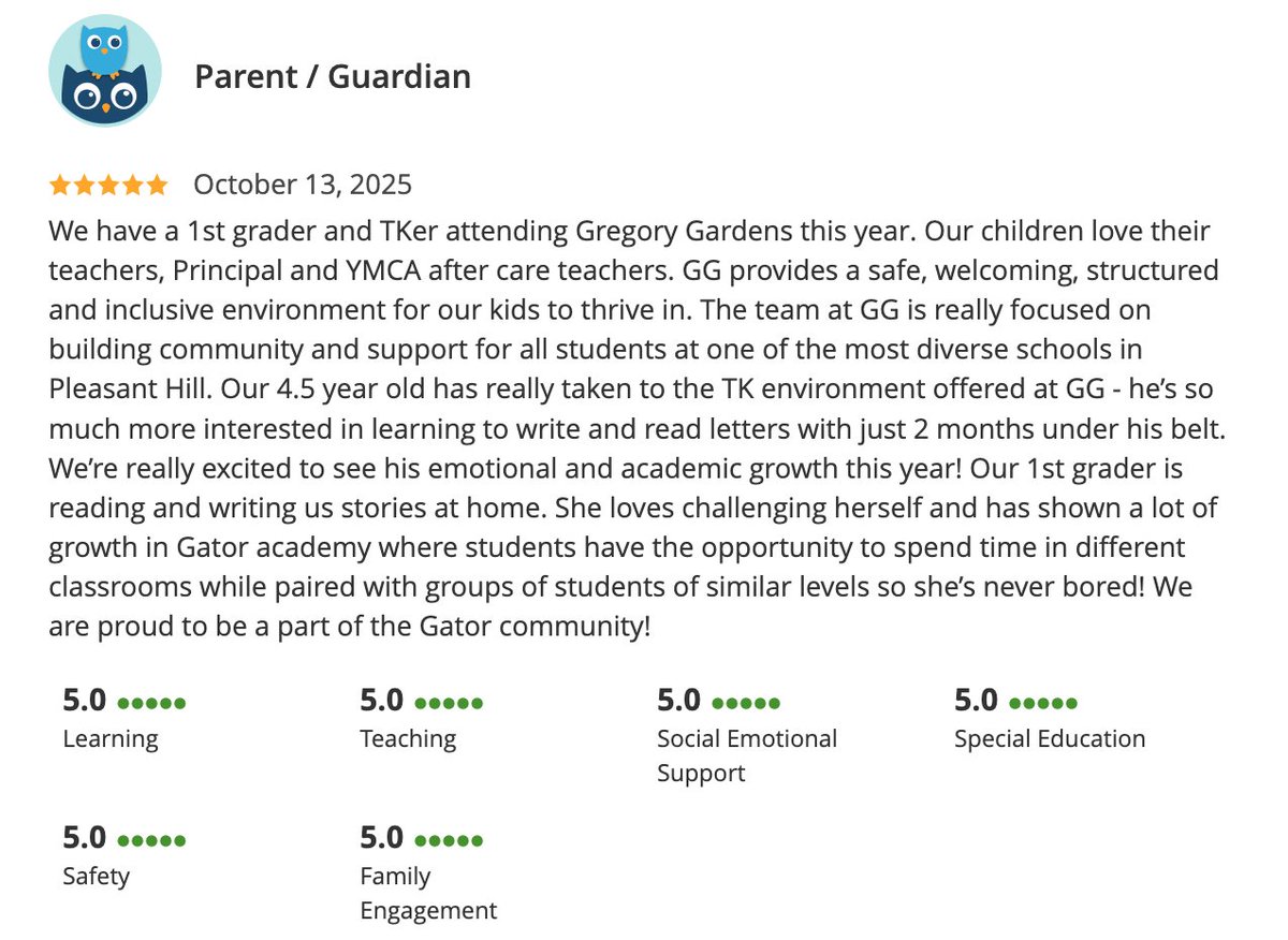 Be sure to drop your GG review at grestschools.org! Help us spread the word on just how special the Gator community is 💜📷🐊