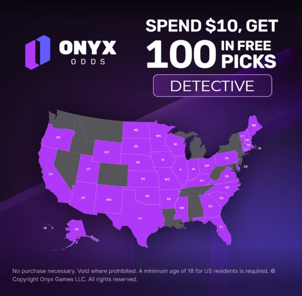 You NEED to be on Onyx TODAY, this promo WONT LAST LONG. Play $10 Get $100 In completely FREE Entries!!!

✅Legal in 40+ states
✅100% profit boosts almost daily
✅Available in non-Sportsbook states

Text me "ONYX" at 5122700440 to sign up or use this link👇👇