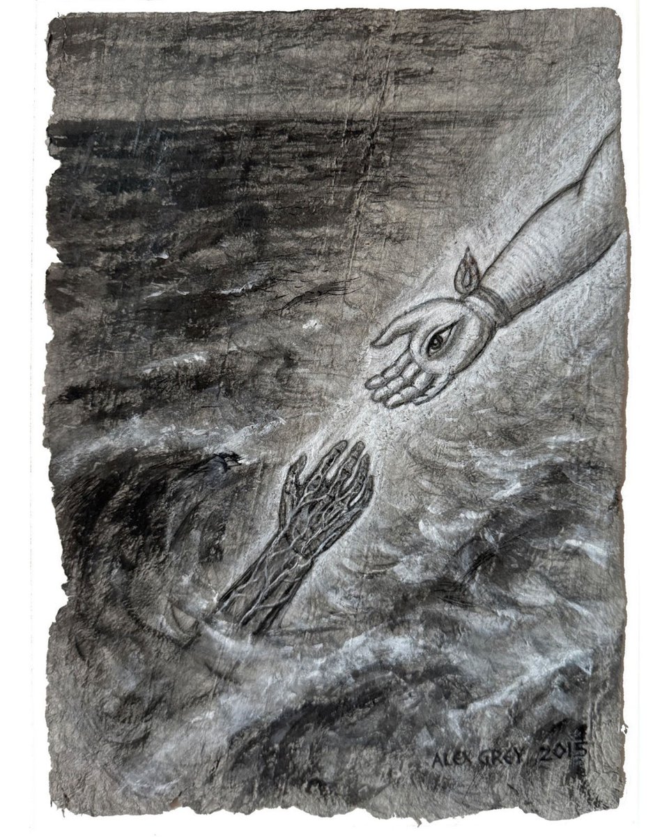 While drowning in the seas of samsara, a divine hand appeared.