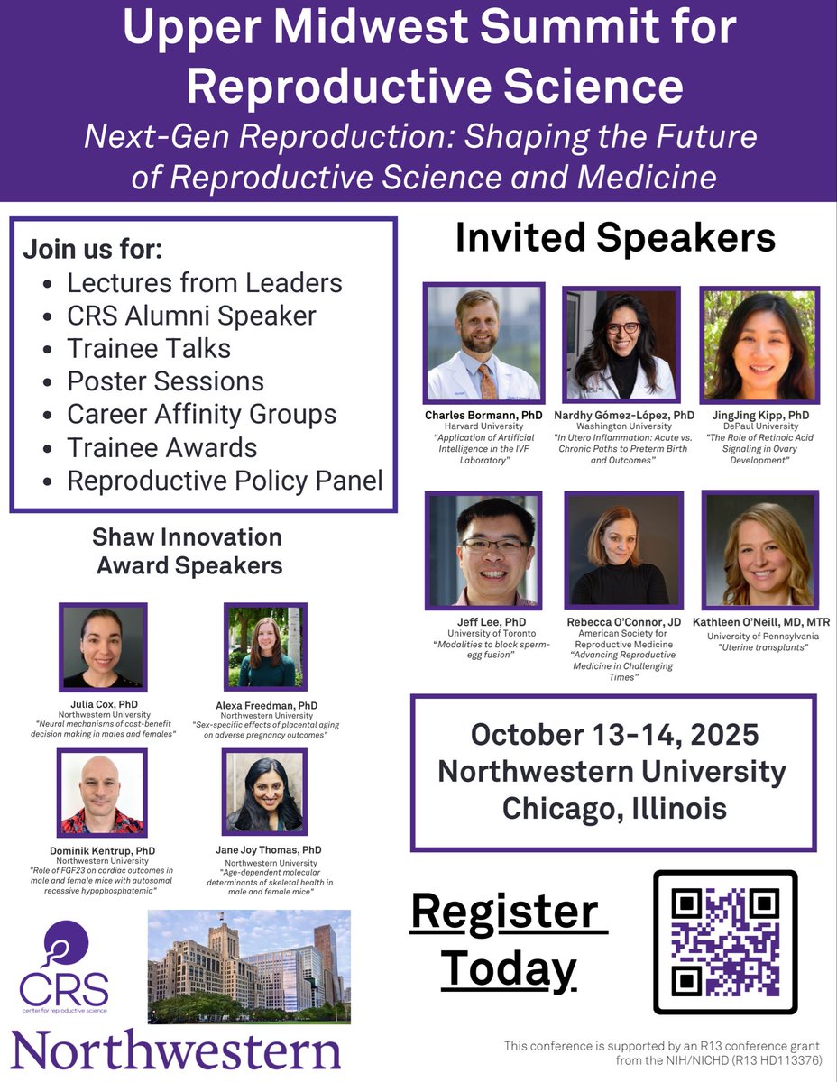 nardhygomez's tweet image. Super excited to participate in the Upper Midwest Summit for Reproductive Science at Northwestern University. Grateful to the organizers and members for the invitation! crs.northwestern.edu/events/upper-m… @NorthwesternMed