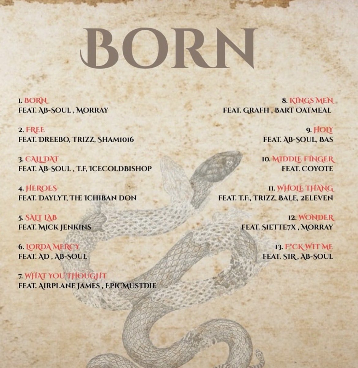 payday_la's tweet image. Python P just dropped his new album "BORN" with features from Ab-Soul, Daylyt, ICECOLDBISHOP, Ichiban Don, Mick Jenkins & more 💰🔥