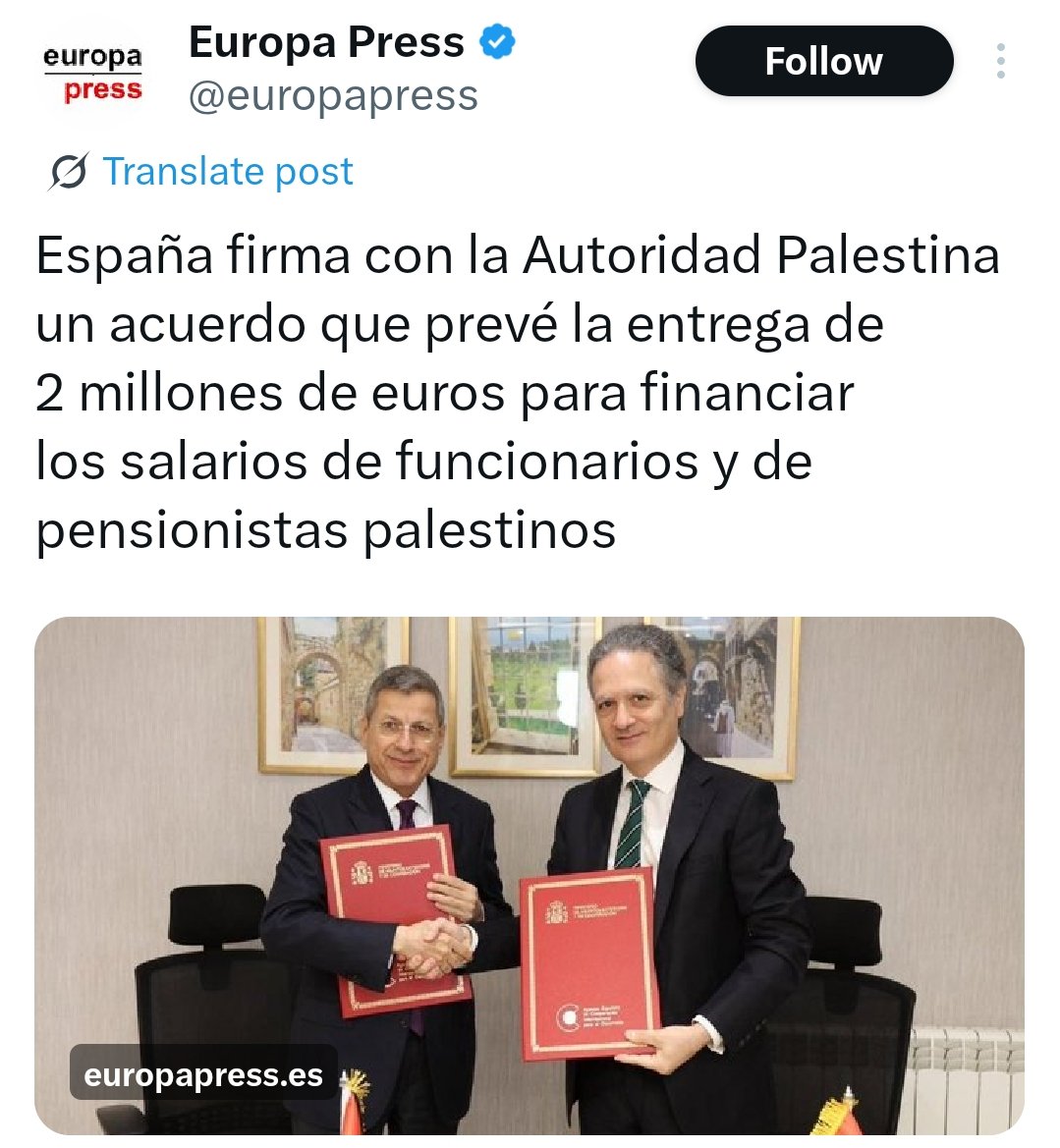 Va a llegar antes la ayuda a los palestinos que a los afectados por el volcán de La Palma o de la gota fría de Valencia