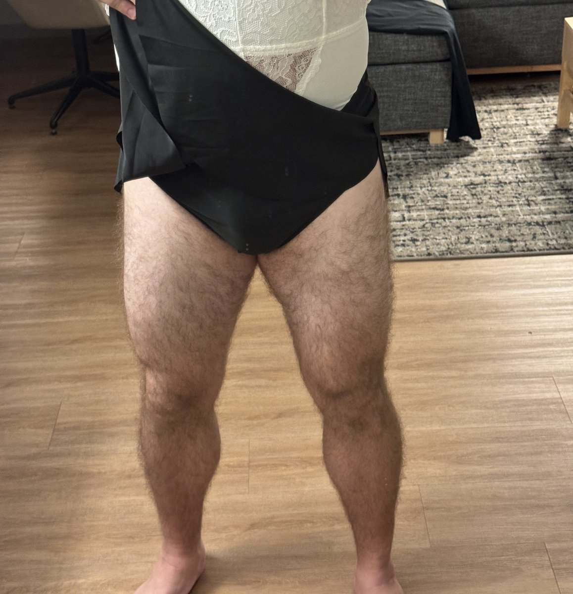 All dolled up in my hotel room alone