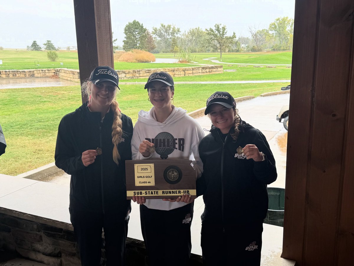 BuhlerGolf's tweet image. Congratulations to the following golfers for finishing in the Top 10 at the 4A Buhler regional…..Anika Paulsrud 3rd, Macy Miller 5th, and Paityn Weber 6th. Well done!