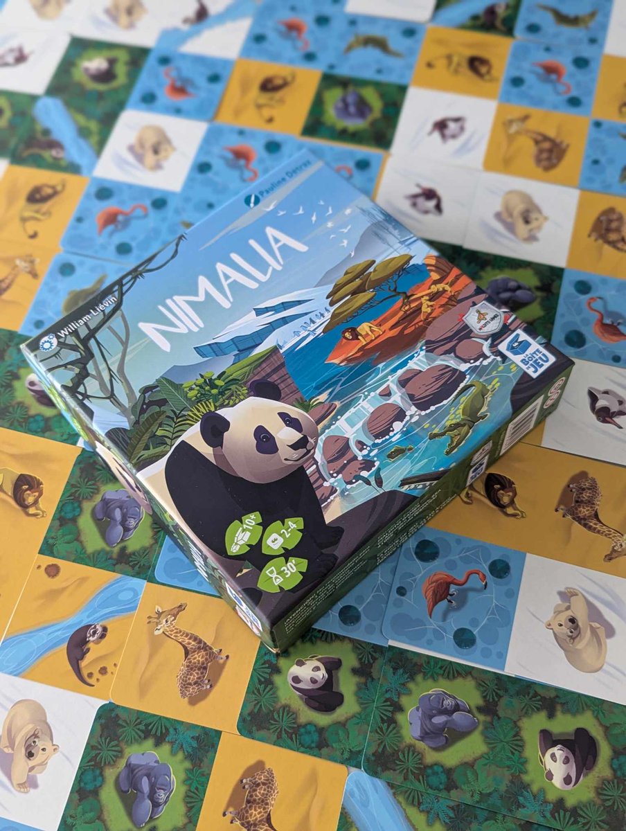 #Hoyjugamos a #Nimalia de <a href="/MalditoGamesES/">Maldito Games</a> 
Si quieres saber cómo hacer un parque natural y ser el que más puntúe, mira aquí;
madresdesterradas.es/index.php/2025…
#boardgame #draft #juegosdemesa