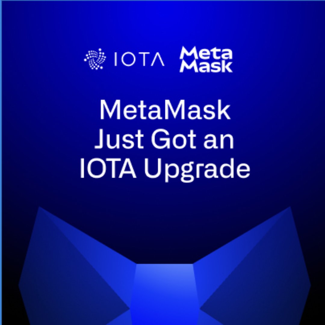 MetaMask users can now access the IOTA network directly from their wallets.

The <a href="/Liquidlink_io/">LiquidLink</a> team has launched the MetaMask Snap for IOTA, making it seamless to explore IOTA dApps and manage assets inside <a href="/MetaMask/">MetaMask.eth 🦊</a>.

One Snap - full IOTA access.