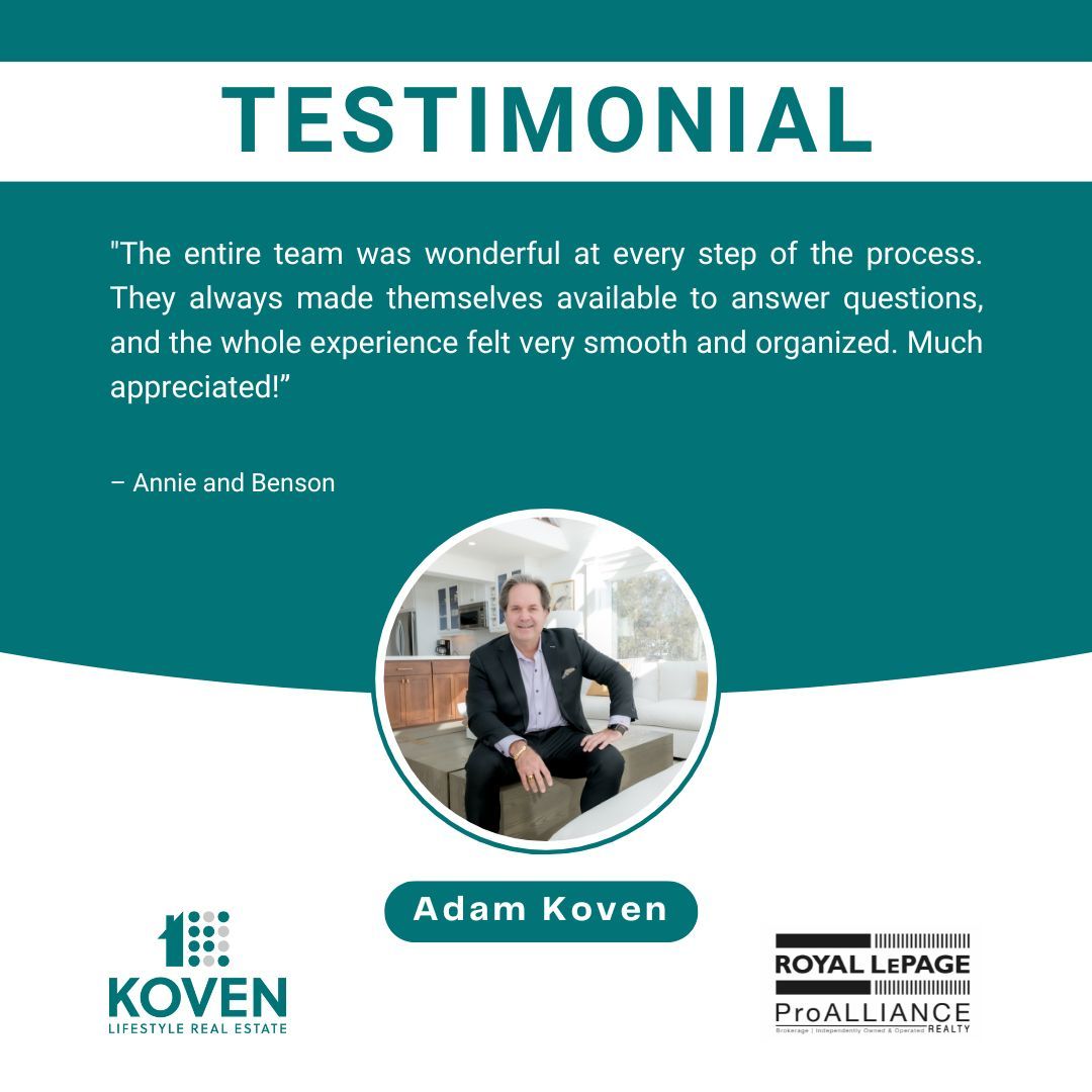 🌟 Thank You! 🏡✨
We’re so grateful to our clients for their trust and support. Knowing that our team’s dedication, communication, and attention to detail make the process smooth and stress-free means the world to us.

Thank you for choosing the Koven Team!