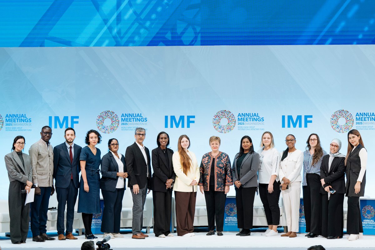 KGeorgieva's tweet image. A warm welcome to this year’s IMF Journalism Fellows! Their insights and fresh perspectives will no doubt enrich the #IMFMeetings. I look forward to their active engagement as we tackle the global economic challenges ahead.
