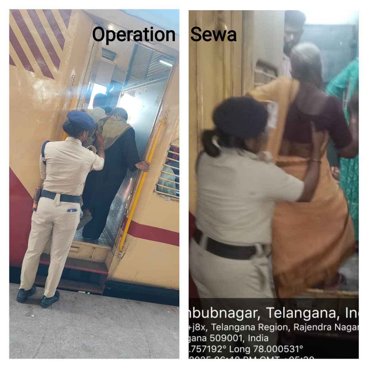 rpfscrhyb's tweet image. #UnderOPERATIONSEWA: On 13.10.2025,
@rpfpcmbnr and @rpfpckcg staff, assisted senior citizens and the disabled at #Mahbubnagar and #Kacheguda #railway station.