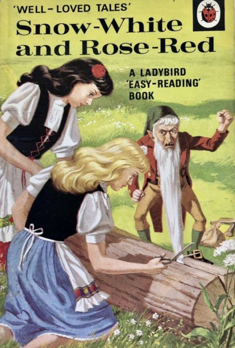 Ladybird book in the spotlight. 
‘Snow White and Rose Red’
Artist: Eric Winter (1969)