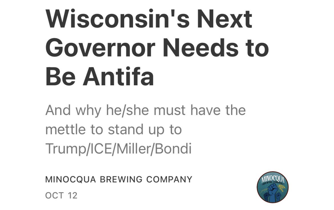 TomTiffanyWI's tweet image. More disgusting rhetoric from a Democrat leader in our state. Antifa is a violent domestic terrorist organization.
The media should ask every Wisconsin Democrat governor candidate if they support Antifa.