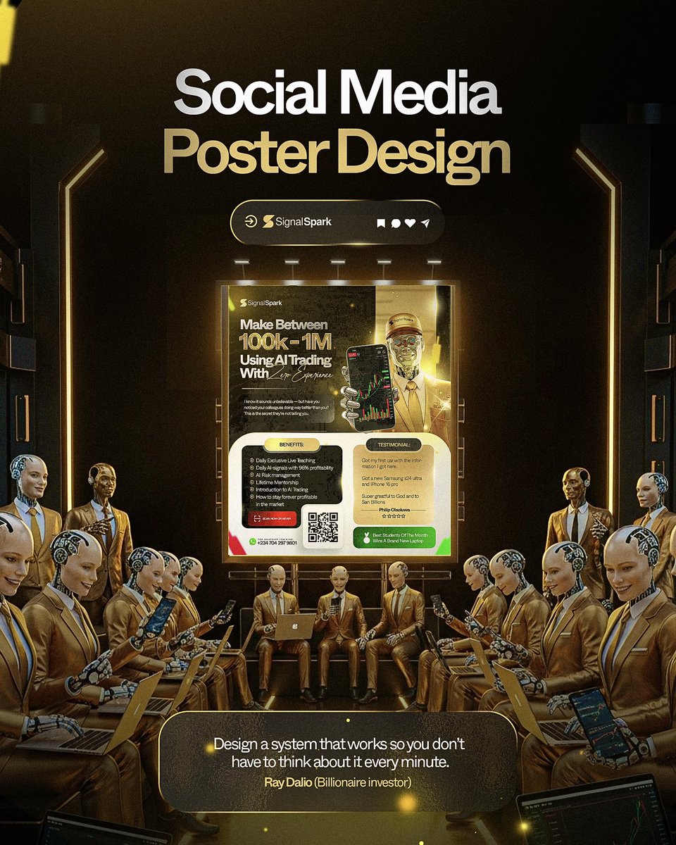 inspiredDZN's tweet image. FLYER DESIGNS FOR SIGNALSPARK
When I was working on this flyer, I wanted it to feel like success. The kind of design that speaks luxury, confidence, and possibility all at once.
