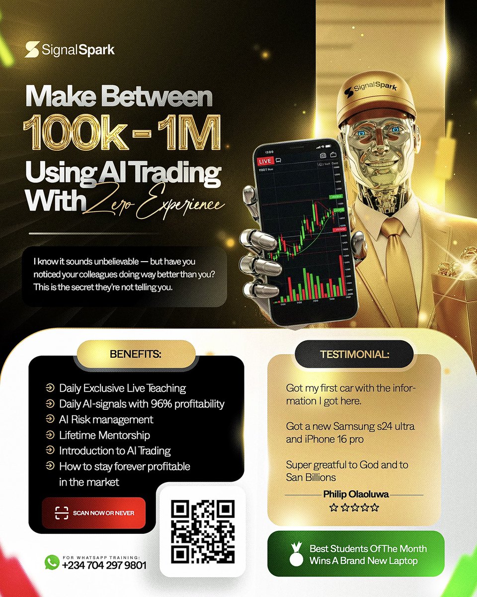 inspiredDZN's tweet image. FLYER DESIGNS FOR SIGNALSPARK
When I was working on this flyer, I wanted it to feel like success. The kind of design that speaks luxury, confidence, and possibility all at once.