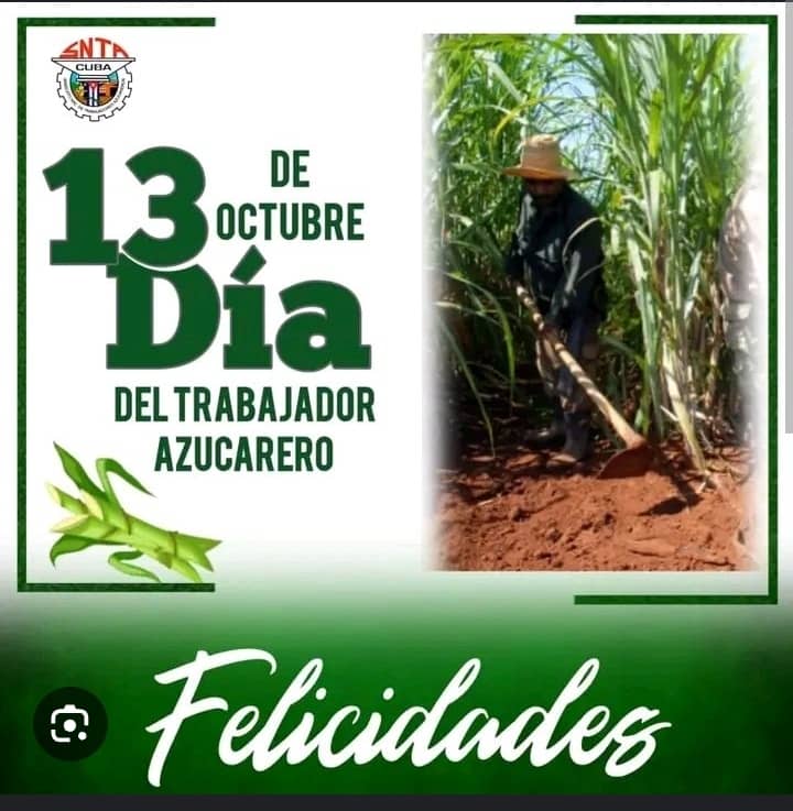 ¡Muchas Felicidades para los trabajadores azucareros de #Cuba en su día!
Desde el Fernando de Dios en #HolguínSí reconocimos a los incansables trabajadores de este sector comprometidos con #HonorHolguinero con el buen desarrollo de la próxima zafra en la provincia.
